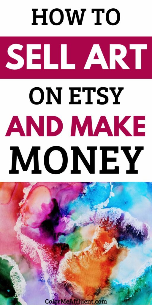 how to sell art on etsy and make money 