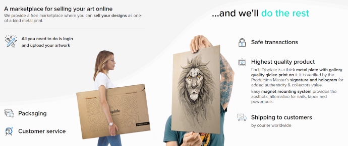 how to sell art on displate 