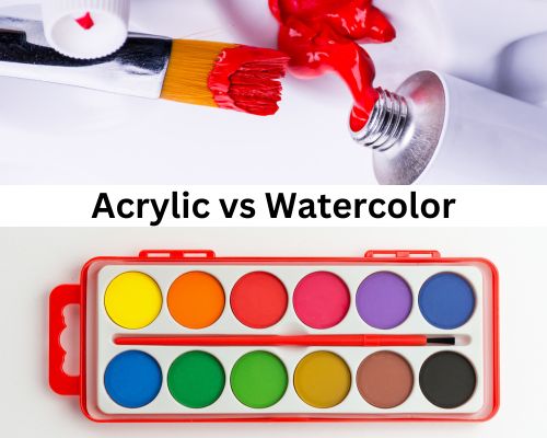 acrylic vs watercolor key differences